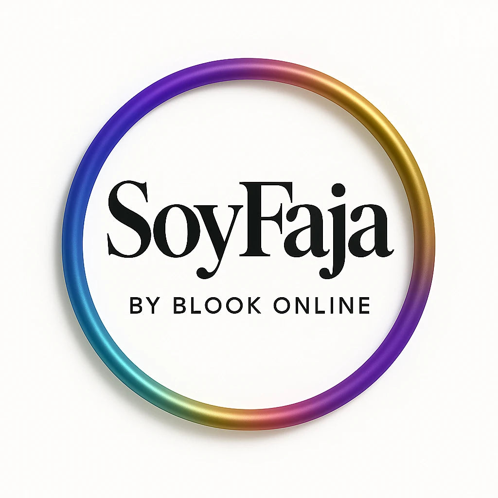 Logo oficial de SoyFaja by Blook Online — tienda chilena de fajas modeladoras para mujeres. Alta compresión, envíos rápidos a todo Chile.