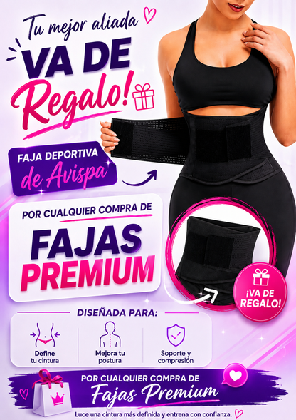 Faja  Premium Full · Alta Compresión + FAJA DEPORTIVA DE REGALO