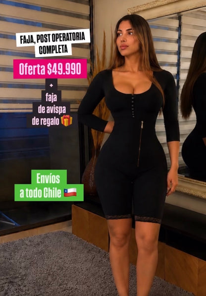 Faja Postoperatoria con Mangas · Lipo de Brazos y Espalda + Sostén