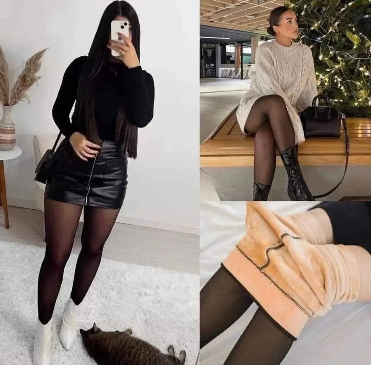 Leggings Panty Faja Térmica · Efecto Piel + Push-Up