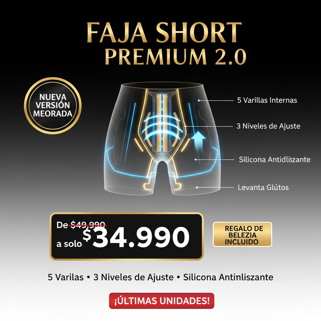 Banner promocional Faja Short Premium 2.0