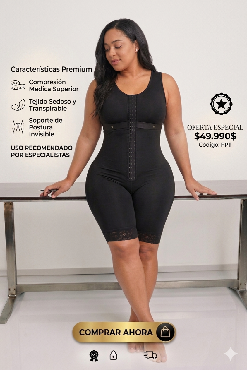 Faja Premium Total pierna larga 3 niveles ajuste