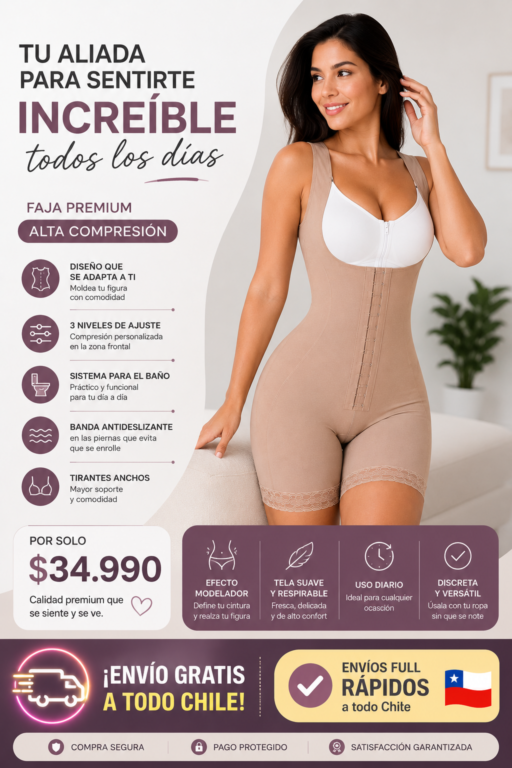 Faja Postoperatoria Bono PAD