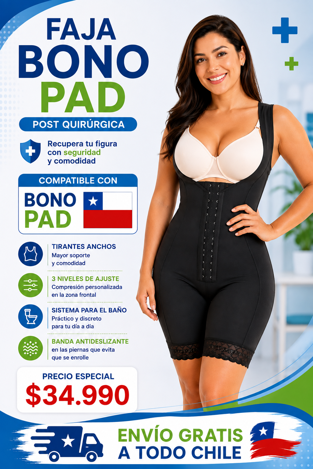 Faja Postoperatoria Bono PAD
