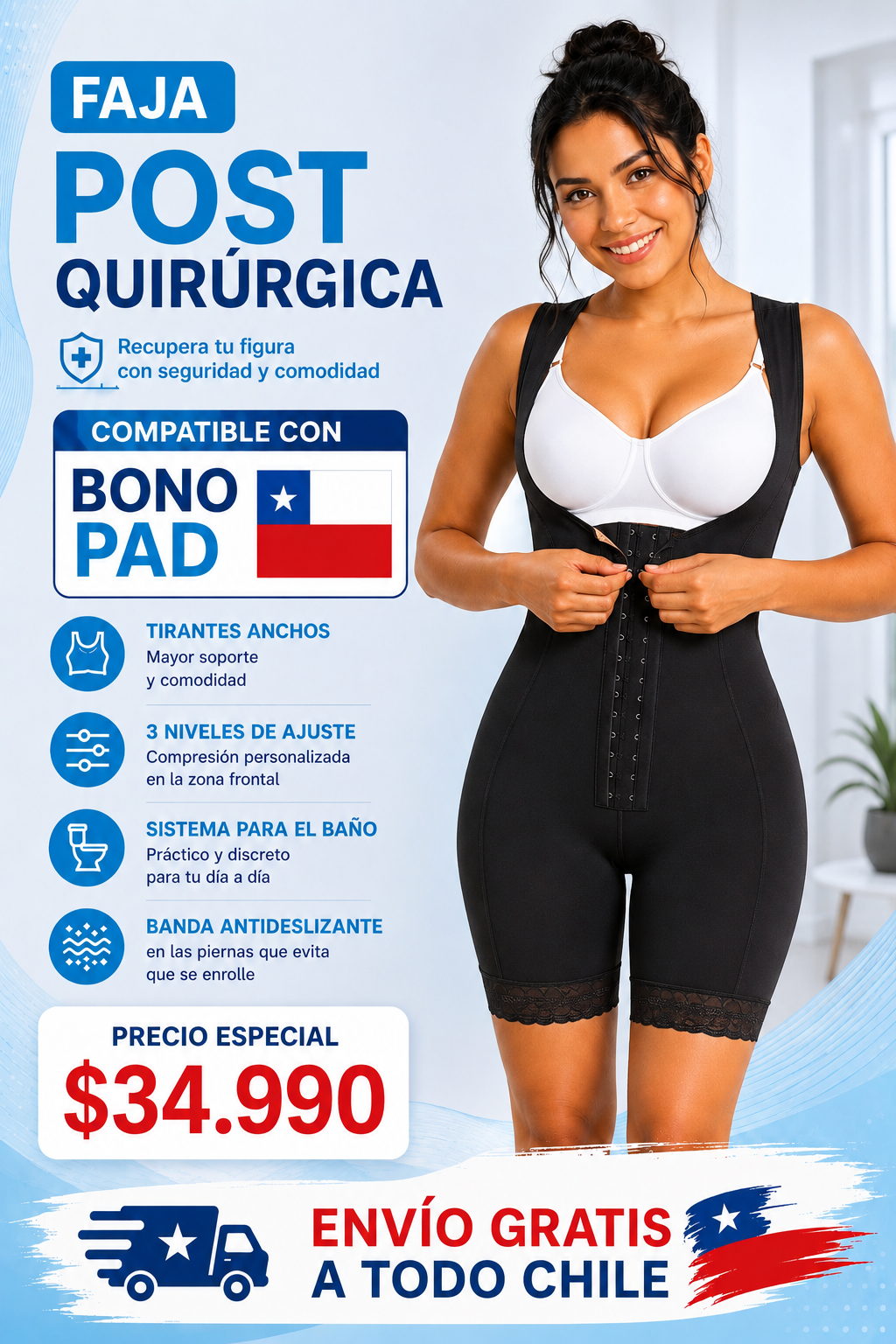 Faja Postoperatoria Bono PAD